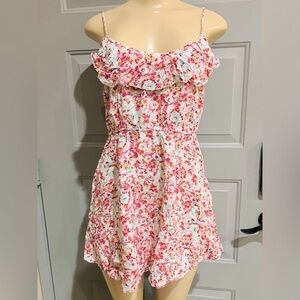 Sybilla floral  summer , spring vacation dress size L adjustable straps
